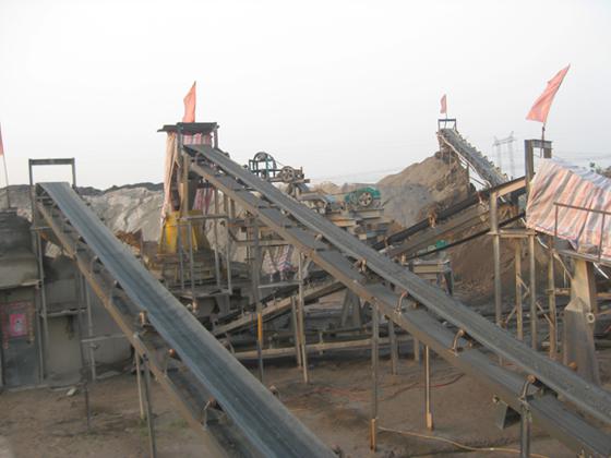 河卵石制砂机生产线用户现场